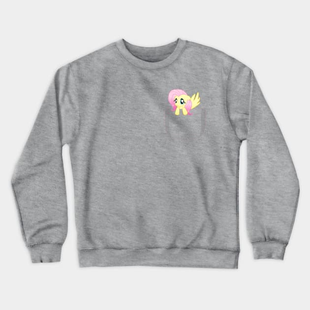 Pocket Fluttershy Crewneck Sweatshirt by ChelsieJ22